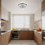 Ventilateurs de plafond modernes avec lumières et télécommande DEL Ventilateurs de plafond avec lumières DEL à intensité variable RVB