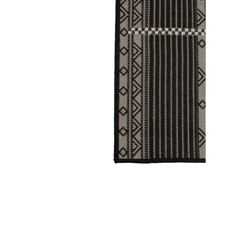 Tapis noir Furnish My Place, Rectangle 7 pi 10 po x 10 pi