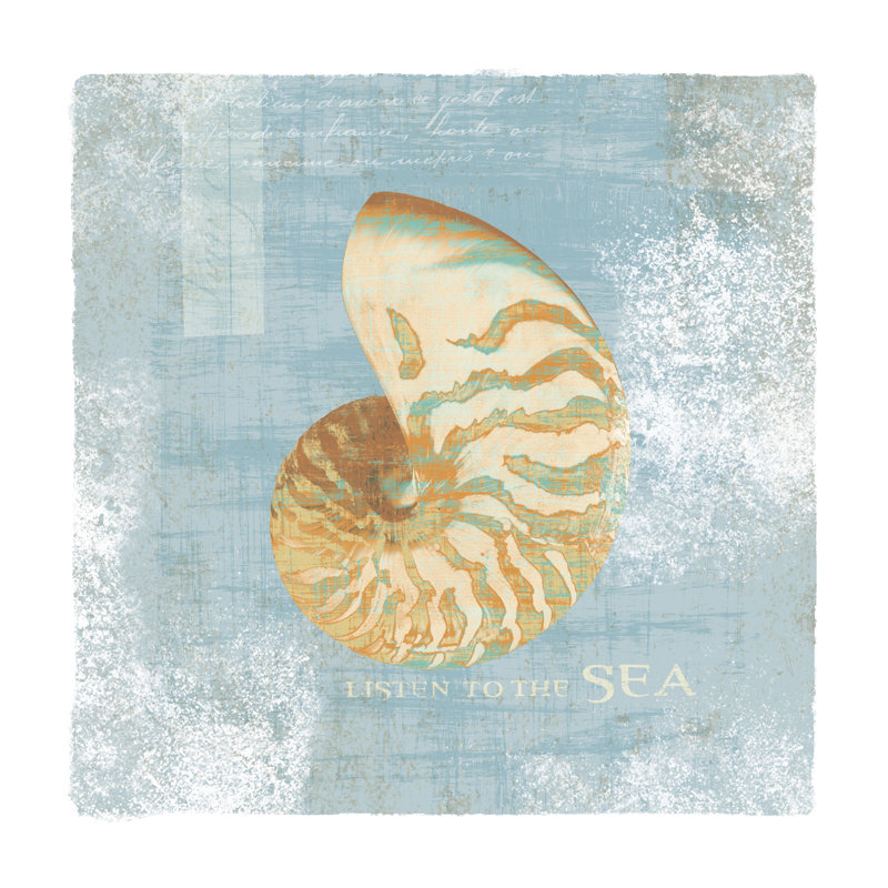 «Hear to the Sea» par Wild Apple Portfolio - impression sur toile tendue, H 12 po x l 12 po