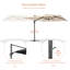 Parasol en porte-à-faux rectangulaire à manivelle 11,5 x 9 pi Shandice-801407534