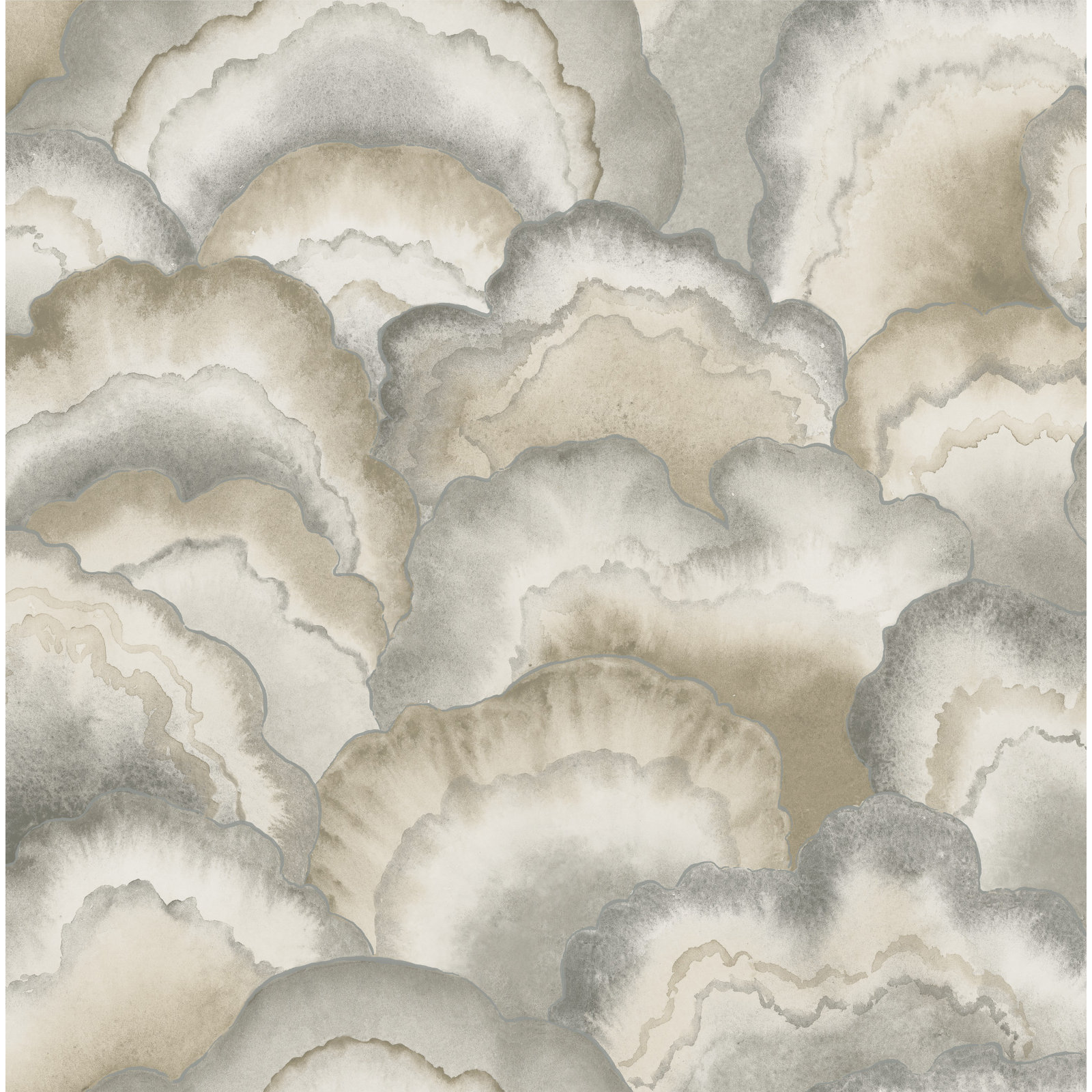 Abalone Lavender Fans Wallpaper, Brown