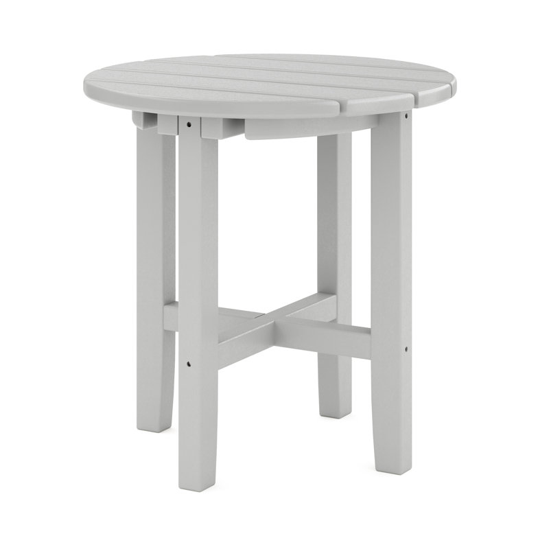 Table d'appoint ronde Iser, Gris héron, Gris héron