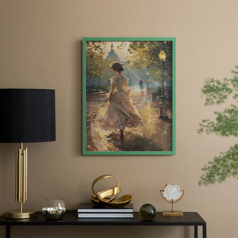 Reproduction encadrée WOMEN Series DCLIX - bois massif, H 11 po x l 9 po, Vert