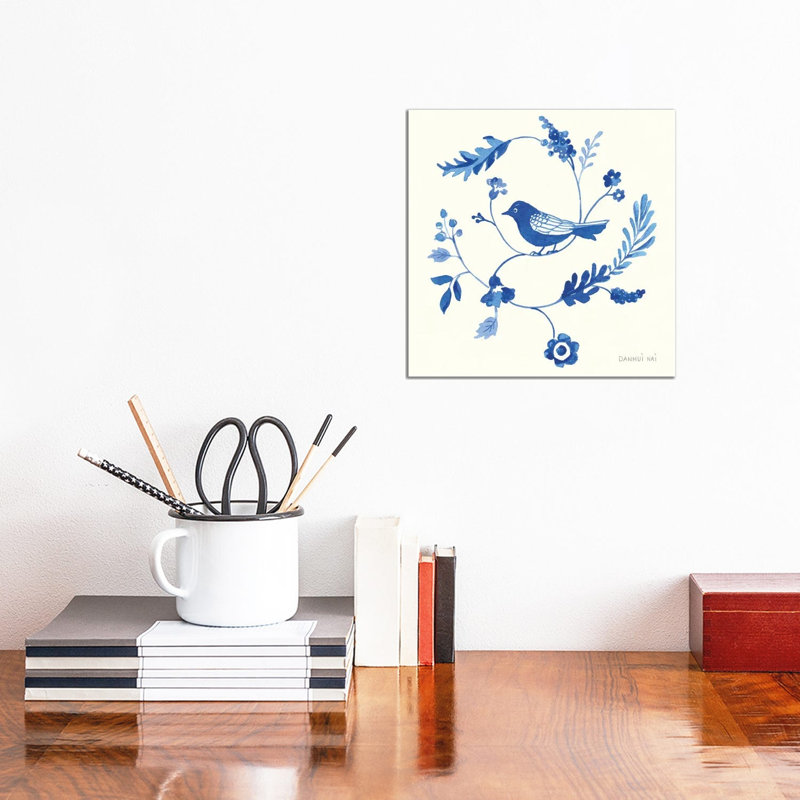 Songbird Celebration III by Danhui Nai - Wrapped Canvas Gallery-Wrapped Canvas Giclée, 30.48 cm H x 30.48 cm W