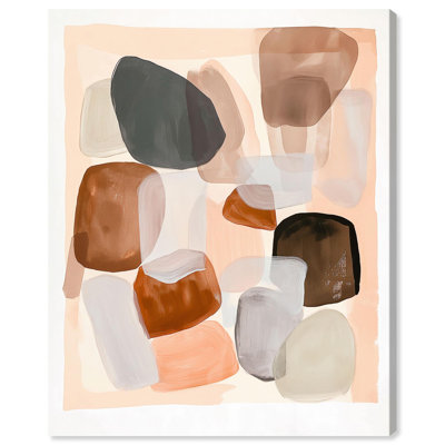 River Stones I Boho, reproduction d'art sur toile par Art Remedy