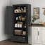 Armoire de rangement pour garde-manger de 69 po de hauteur, armoire autoportante Farmhouse avec 2 portes, tiroir et tablettes réglables pour la salle à manger-1247663537