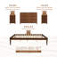 Ensemble de chambre à coucher 4 pièces Marialana-97780620-97780621