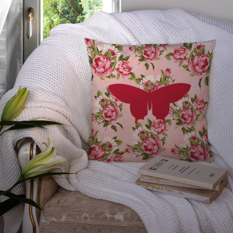  Coussin Butterfly Shabby Elegance, Rose