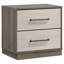 Edmondson Grey Oak 2-Drawer Nightstand-2050594616