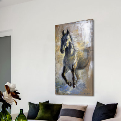 "running free" , reproduction d’art sur toile tendue