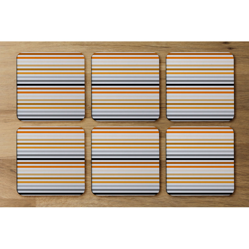 Square 6 Piece Coaster Set