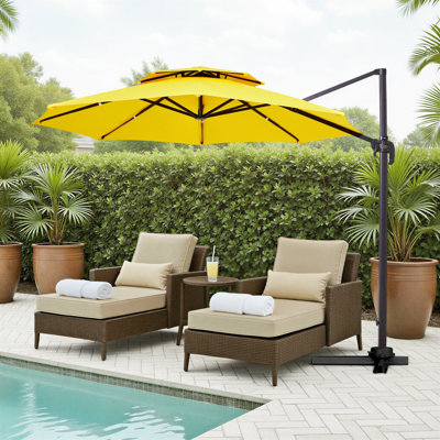 Pulk Round Cantilever Umbrella with Cover