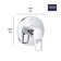 BauLoop Pressure Balance Valve Trim with Cartridge