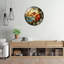Horloge murale en verre coloré, horloge murale 24 po