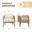 Ensemble de 2 chaises d'appoint d'extérieur en rotin-1713121326