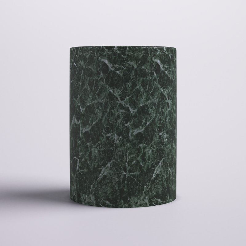 Porte-ustensiles de cuisine en marbre naturel, Vert