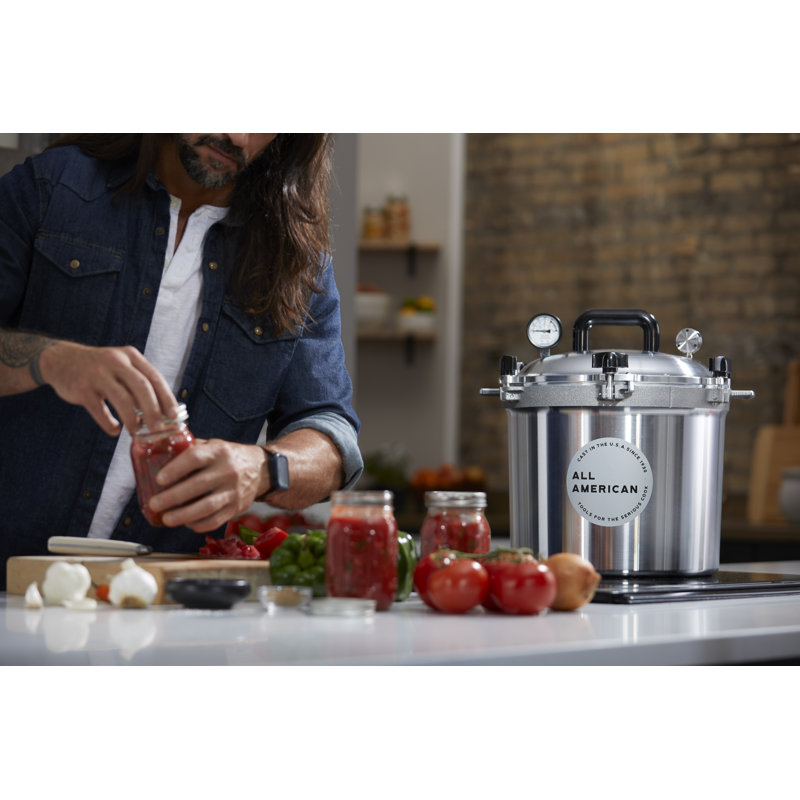 All American Silver 21.5 Quart Aluminum Pressure Cooker Canner