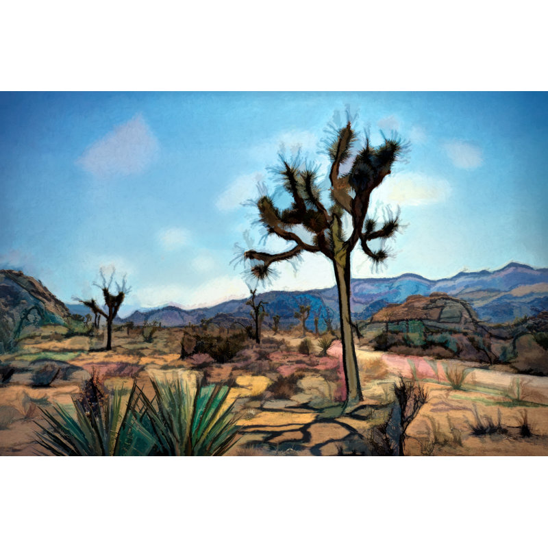 " Boho Desert 101 " Painting Print, 20" H x 30" W x 1.5" D