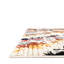 Tapis géométrique ivoire / orange / bleu Finis-663843105