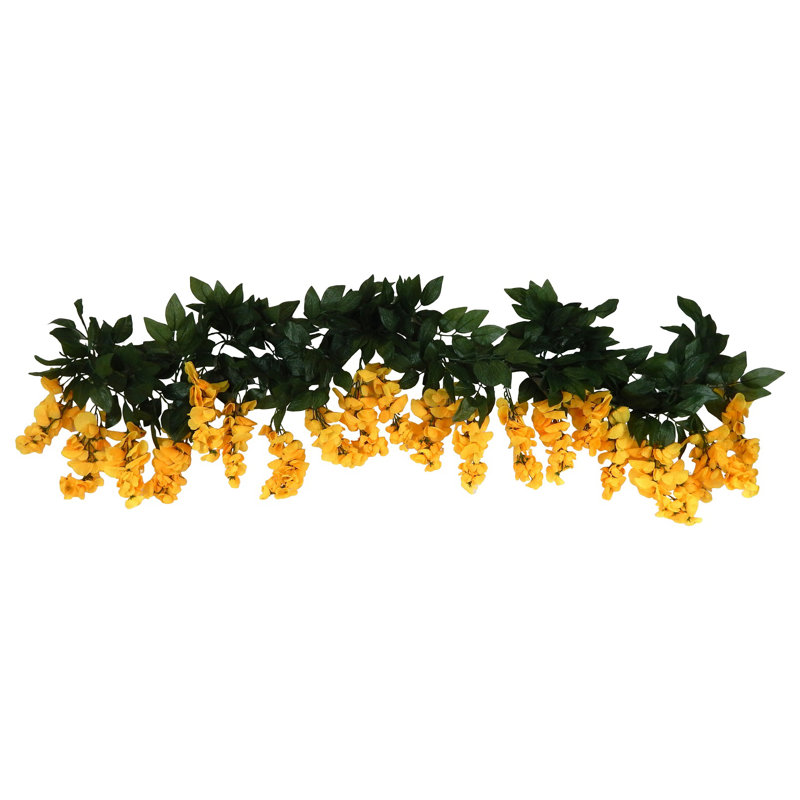 Guirlande 5,5 'Wisteria Blossom, Jaune / vert