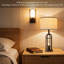 Ensemble de 2 lampes de table de ferme avec ports de charge USB et veilleuse, lampes de chevet industrielles rustiques pour le salon et la chambre à coucher, comprend des ampoules à DEL