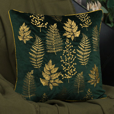  Embroidered Velvet Pillow Cover