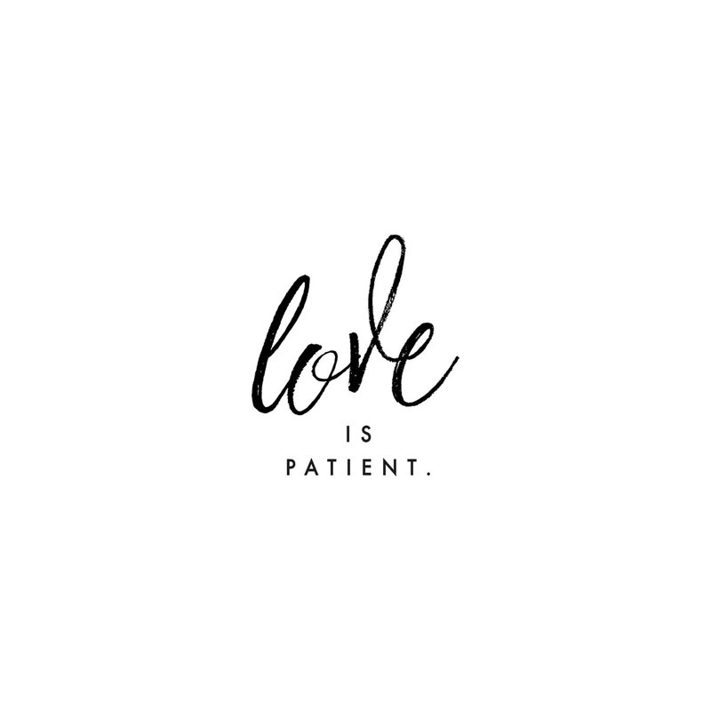 Love Is Patient - Wrapped Canvas Print, 101.6 cm H x 66.04 cm W x 1.91 cm D