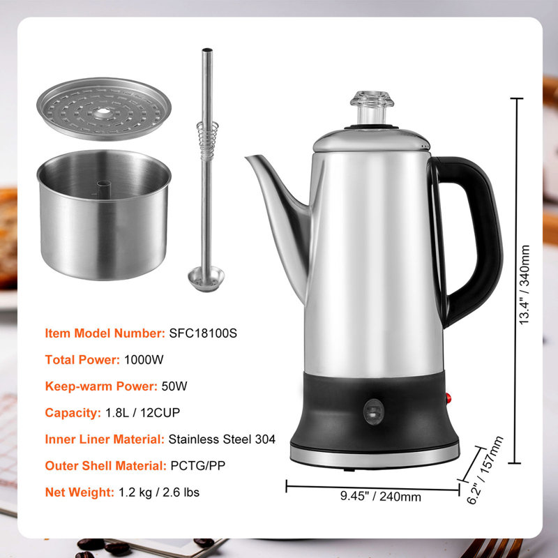 Electric Percolator Coffee Pot