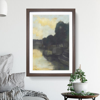 The Canal by Lesser Ury - Picture Frame Painting