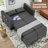 Heron 58.5" Upholstered Sleeper Sofa-1511784624
