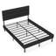 Base de lit tapissier grand format avec tête de lit, aucun sommier requis, rangement sous le lit 14 po-577732064-577732066