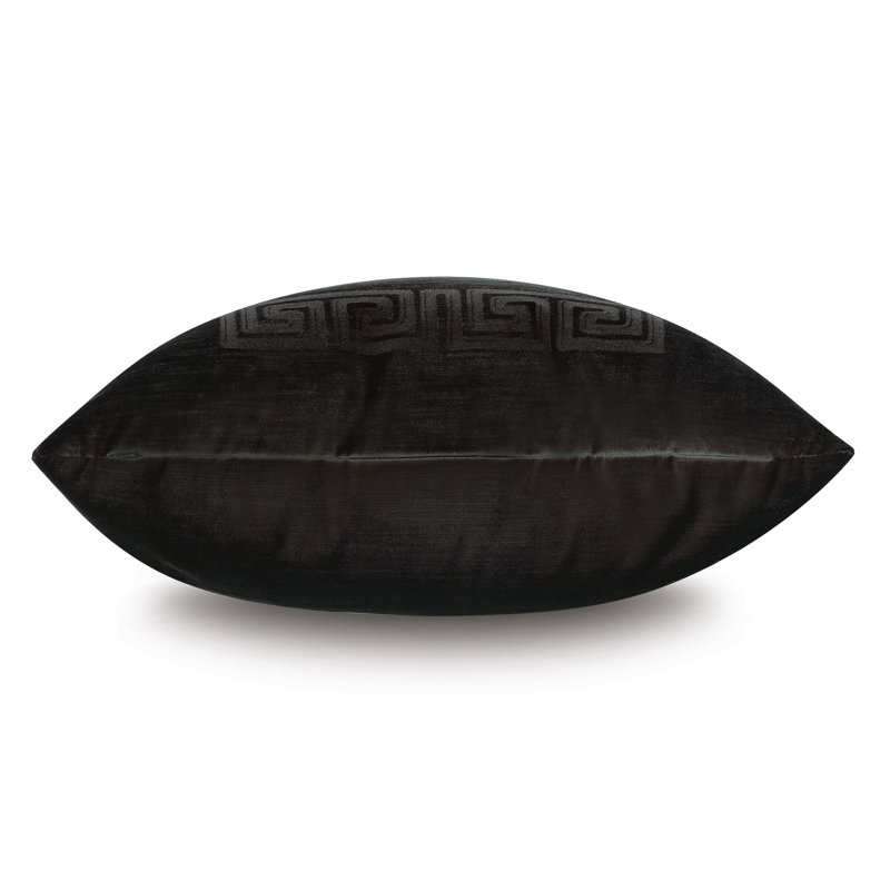 Antiquity Reversible Throw Pillow, Black