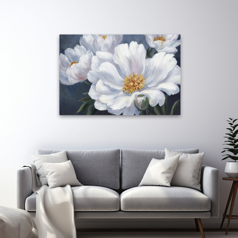 Plants, Flowers, Peonies Wall Art, 32" H x 48" W