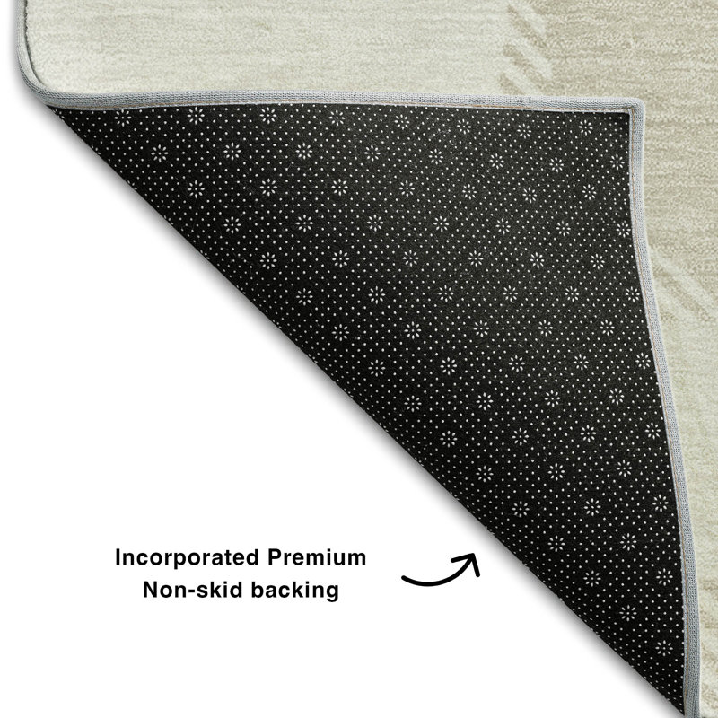 Premium Machine Washable Prisco Brown Rug, Runner 2'3" x 7'6"