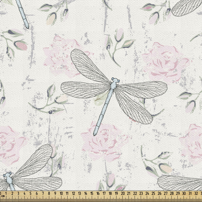 Tissu libellule, l 58 po x L 180 po