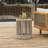 Outdoor Rattan Rope & Acacia Wood Side Table - Patio Balcony Furniture For Garden, Yard, Balcony - Weather Resistant-491586128-491586130