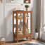 Vitrine avec 2 portes en verre trempé, tablettes réglables et éclairage DEL-1184750922