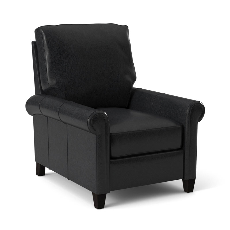 Haskins Recliner, Outsider Raven Genuine Leather, Manual, Plantation