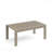 43" X 24" All-Weather Metal Outdoor Coffee Table With Wood-Look Top And Khaki Frame-317866512