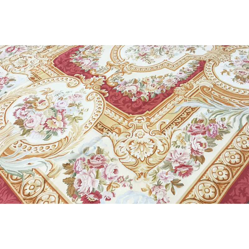 Aubusson Renaissance Wool Oriental Area Rug