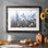 Spring Fluff - Matted and Framed Under Acrylic Glass, Large Living Room Wall Art