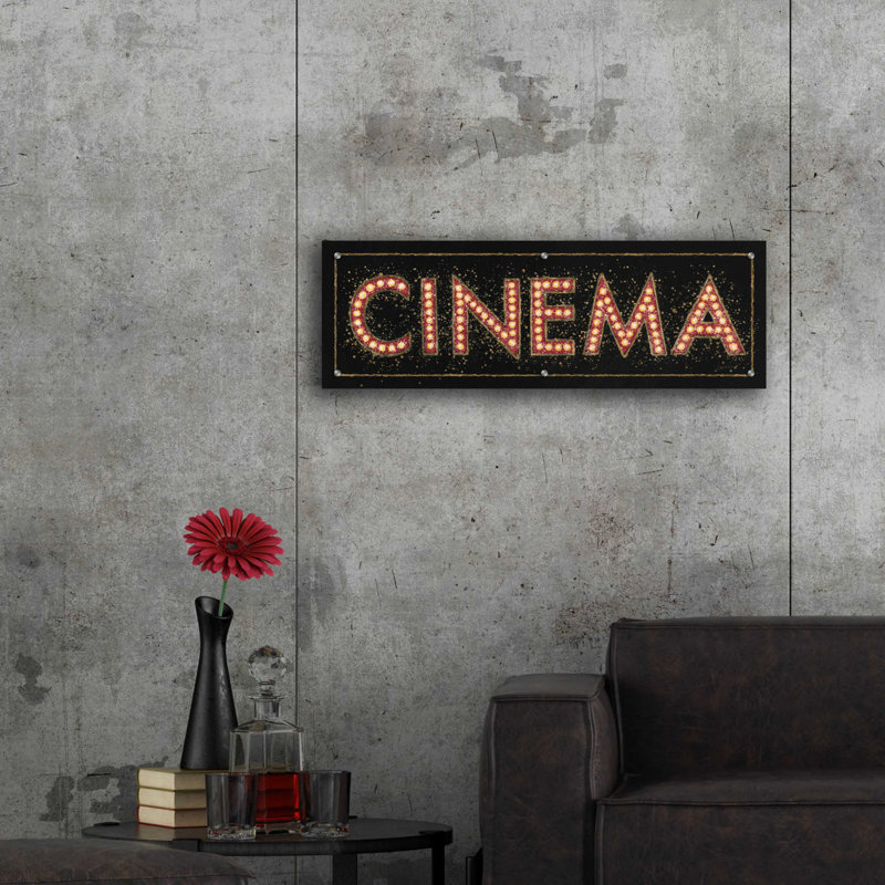 " Cinema Marquee " by James Wiens, 12" H x 36" W x 0.2" D
