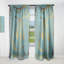 Rideau simple occultant rétro à motif géométrique Mid-Century-557464410