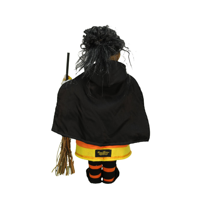 Candy Corn Witch Figurine