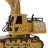 Hey! Play! Remote Control Excavator - Tractor Toy with Movable Claw and Rechargeable Battery - RC Construction Vehicles