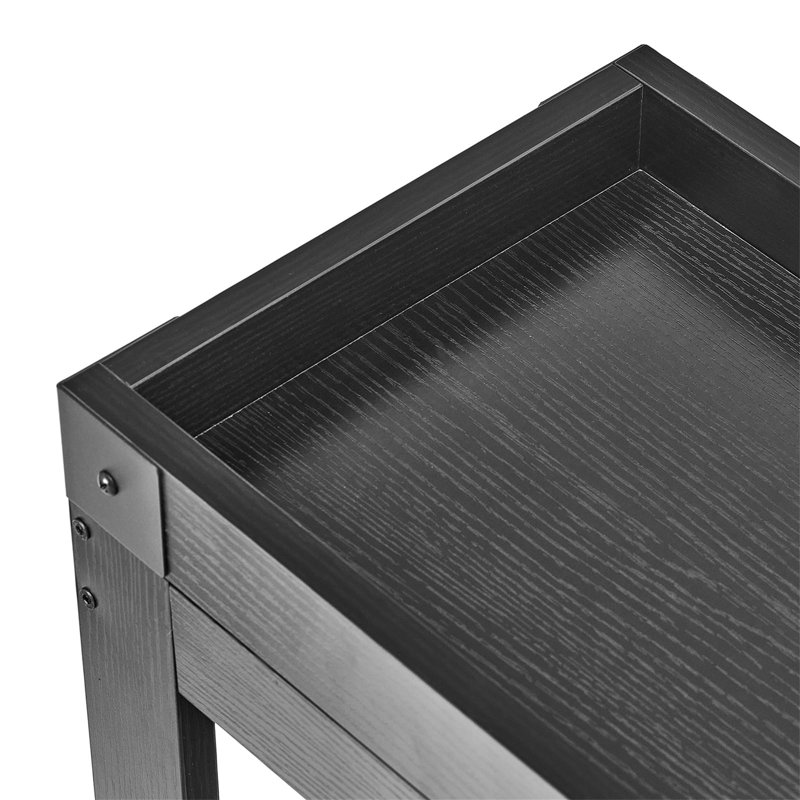 Tray Top End Table, Black