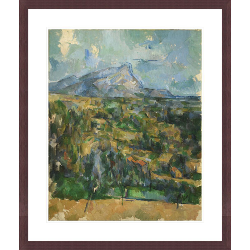 «Mont Sainte-Victoire» par Paul Cézanne, impression giclée encadrée, H 23,25 po x l 29,5 po