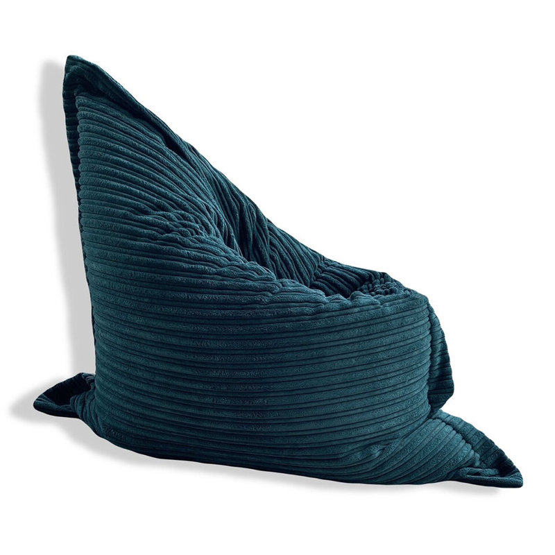 Corduroy Refillable Bean Bag Chair & Lounger, Teal