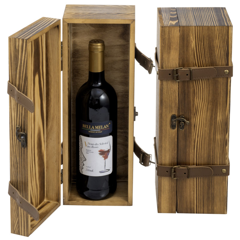 Porte-bouteilles en bois massif