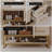 Modern bathroom vanity with ceramic basin sink